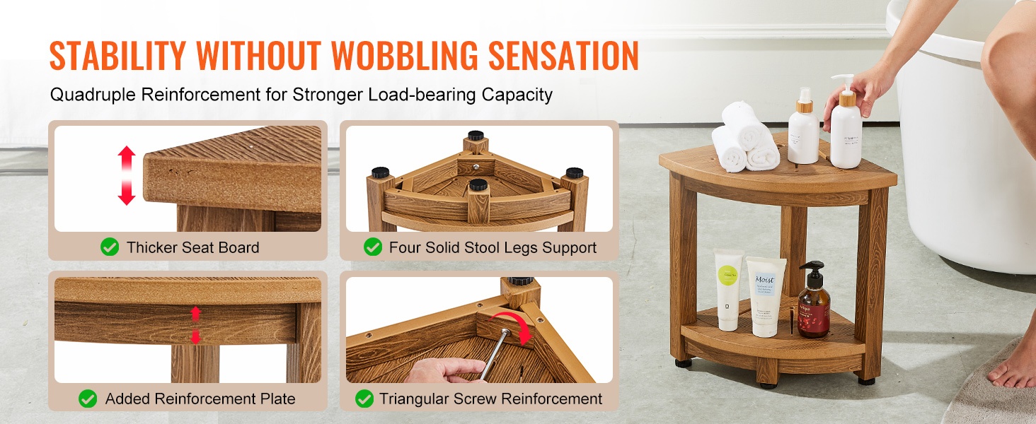 Säädettävät kumitassut ja ruostumattomat ruuvit