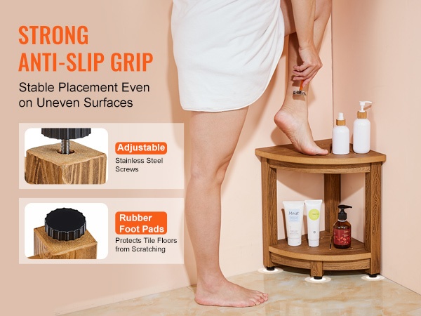 Penkki käytössä kylpyhuoneen kulmassa