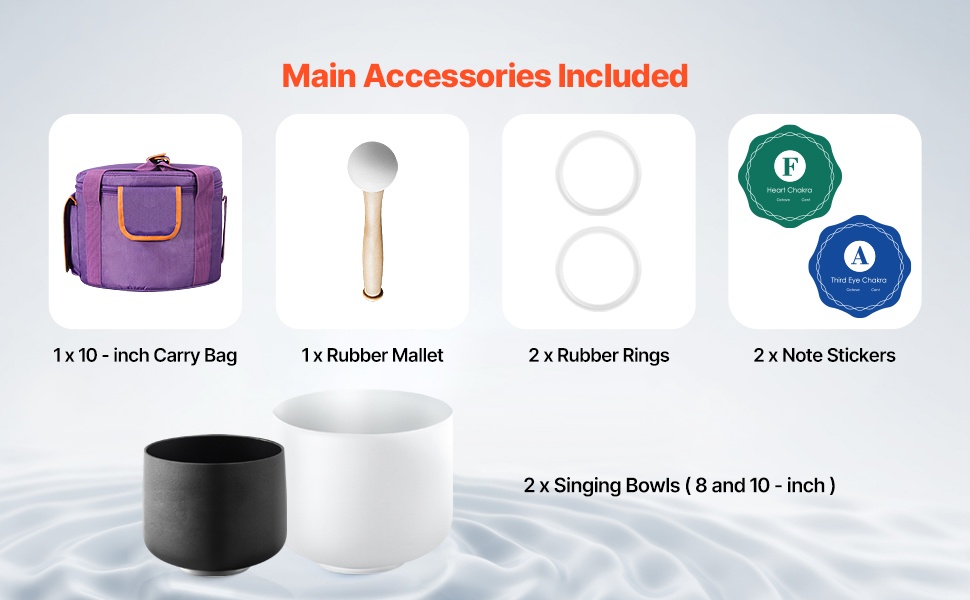 Kristallisten sointukulhot sisältö ja tarvikkeet