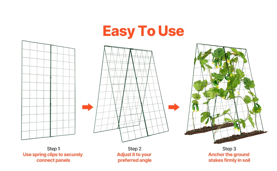 Helposti koottava puutarhateline köynnöstäville kasveille