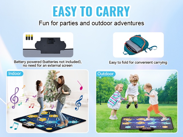 Taitettava tanssimatto mobiili