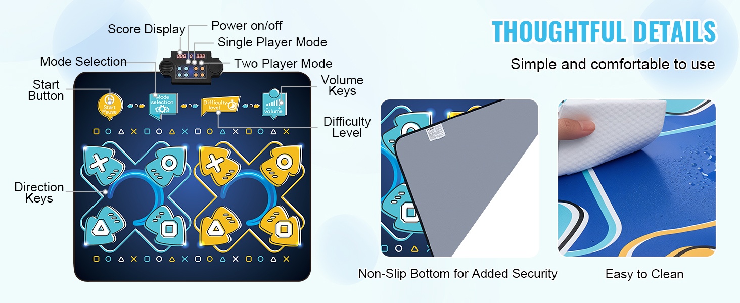 Tanssimaton materiaalit ja valot