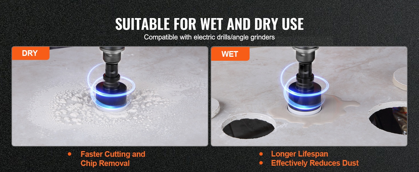 Kuiva- ja märkäporauksen esimerkit