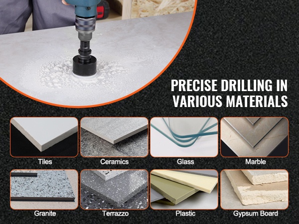 Poraus kovaan materiaaliin