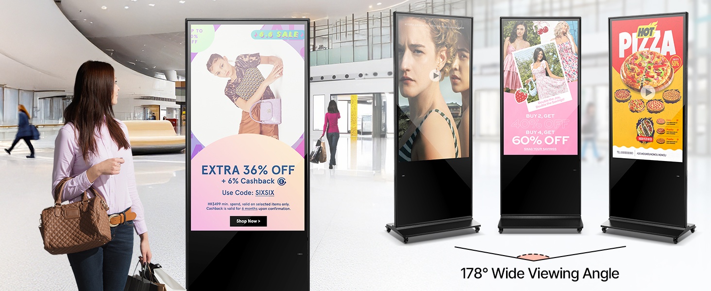 Laaja katselukulma digitaalinen näyttö