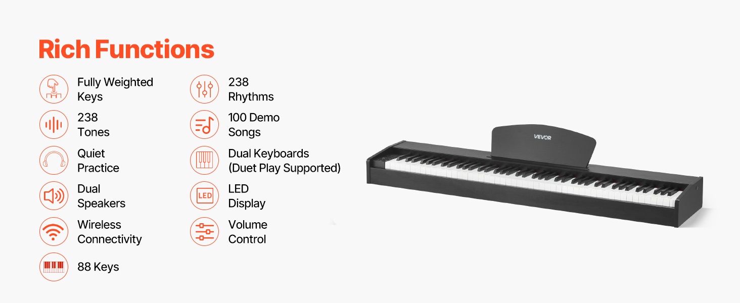Digitaalipiano painotetut koskettimet
