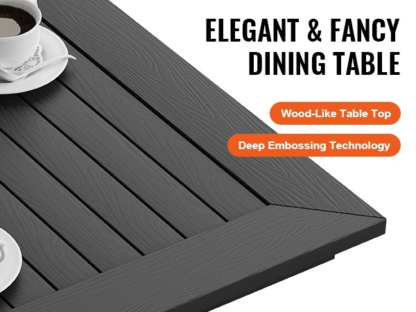 Pöydän yksityiskohtainen pinta