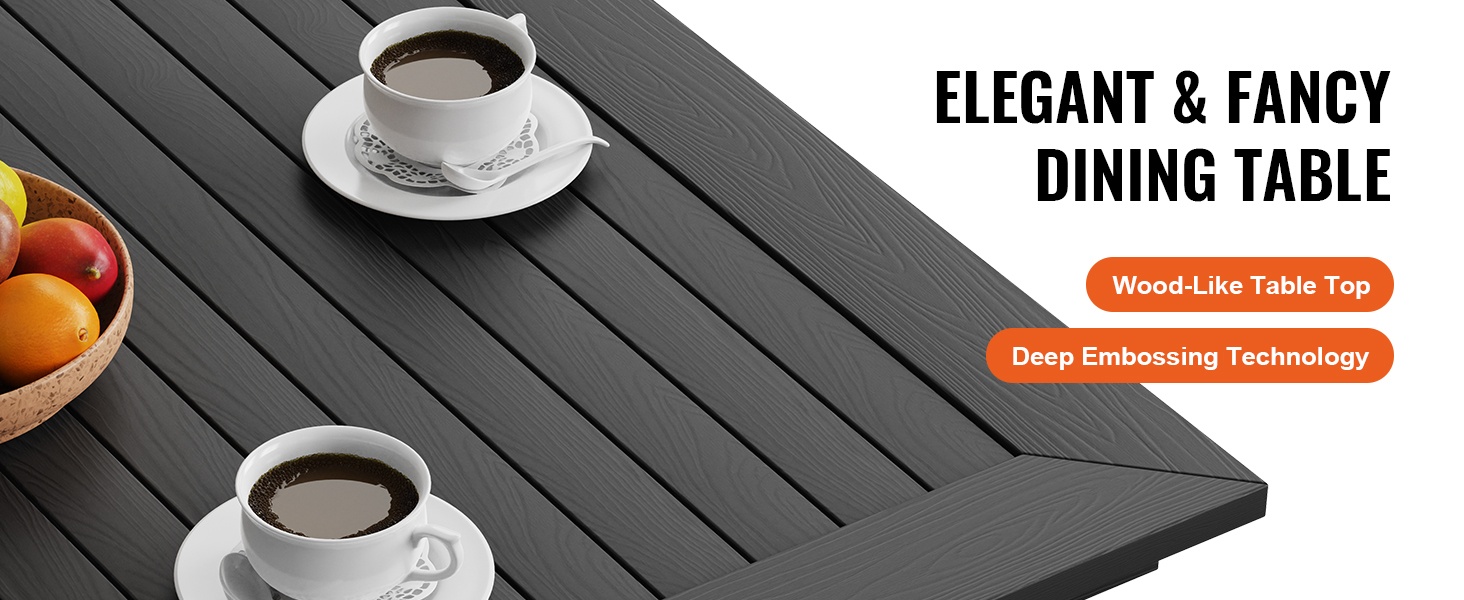 Puujäljitelmäinen, syväkuvioitu pöytätaso