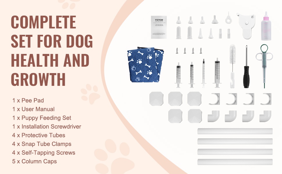 Koiran pentulaatikko, hoito- ja ruokintatarvikkeet mukana