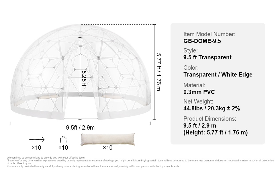 Kupoliteltta ulkokäytössä