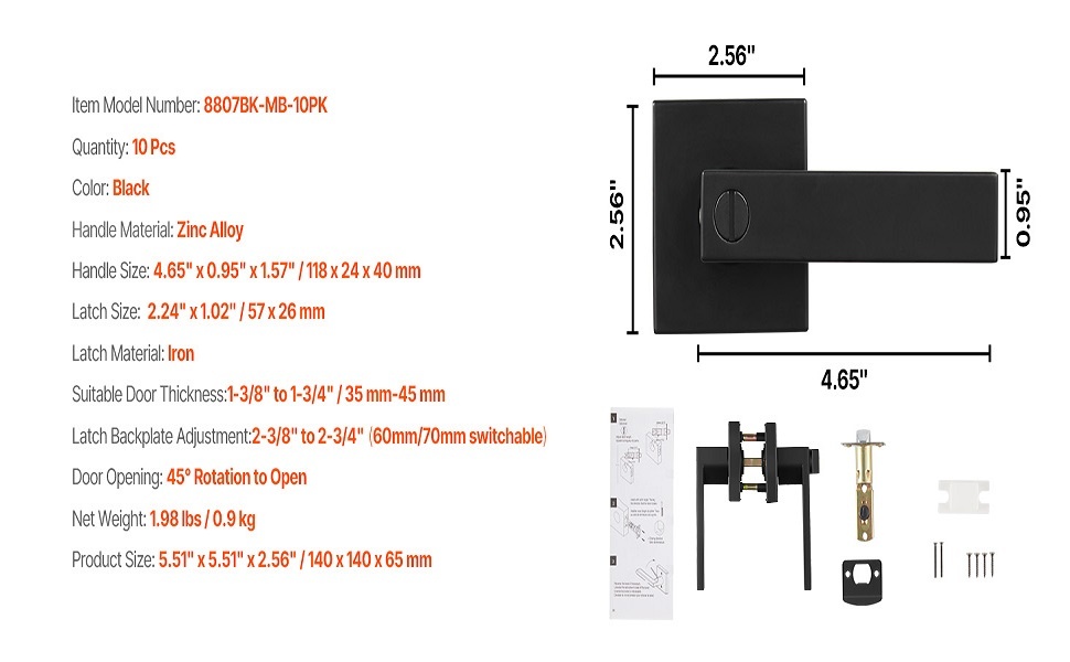 Ovenpainike ja tarvikkeet