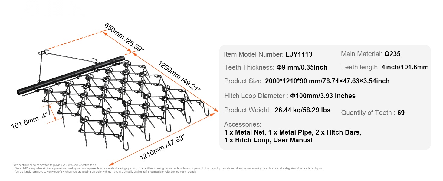 Ketjuäkeen mitat ja rakenne