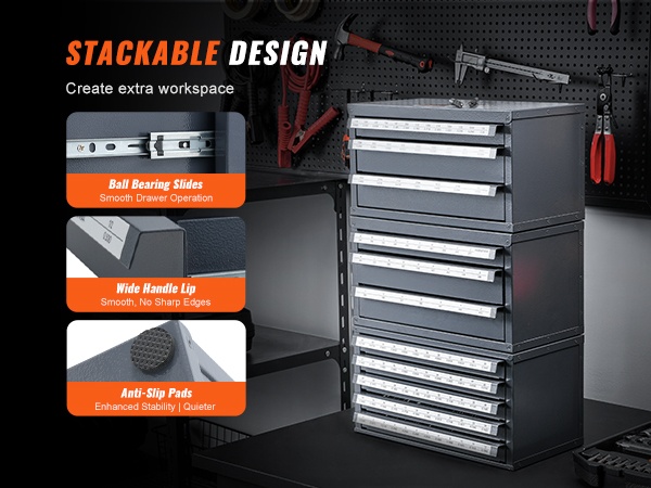 Poranteräkaappien pinoaminen