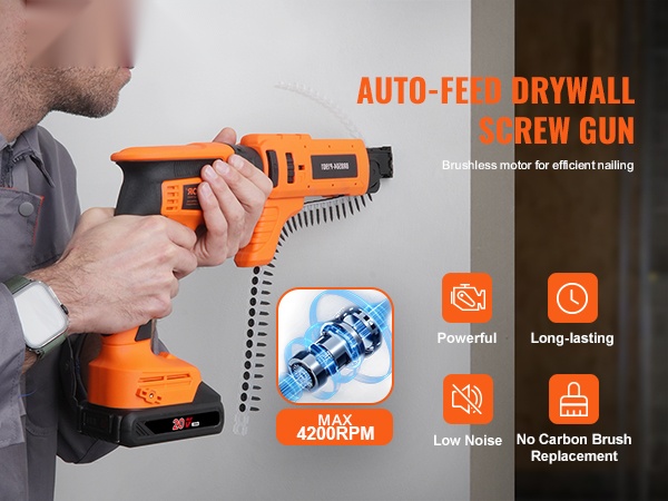 Kompakti ja ergonominen kipsilevyruuvinväännin