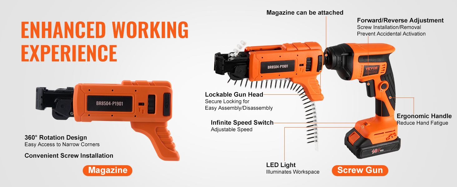 360° kääntyvä lipas ja LED-valo