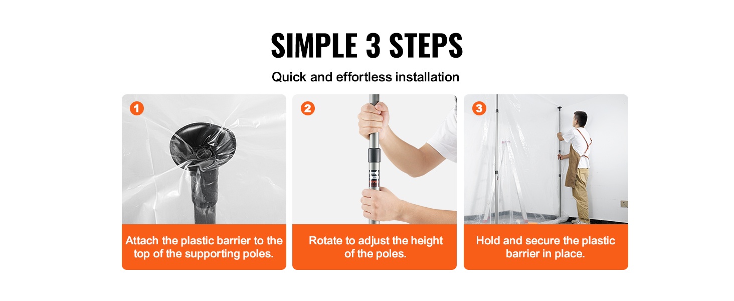 Kevyt ja helposti siirreltävä pölysuoja