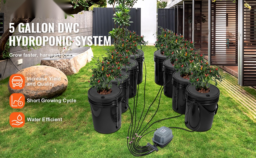 Hydroponinen DWC-järjestelmä, yleiskuva