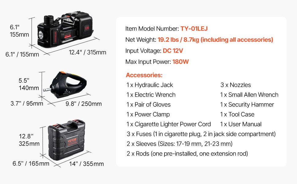 Sähköisen autotunkin kantolaukku ja tarvikkeet