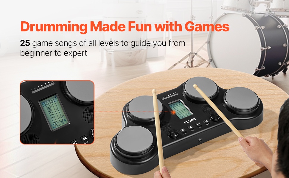 MIDI-yhteensopiva lasten rumpusetti