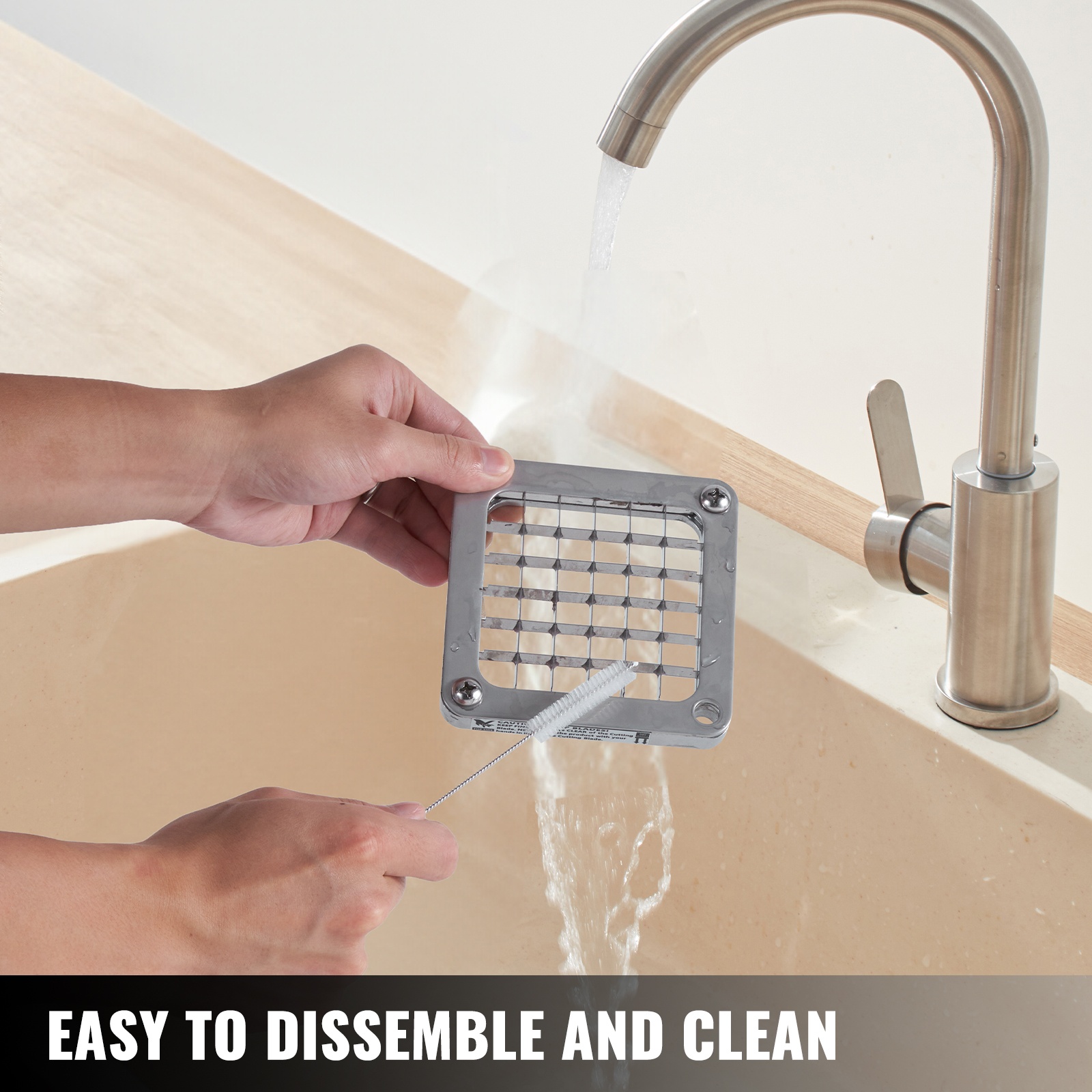 Irrotettavat osat puhdistusta varten