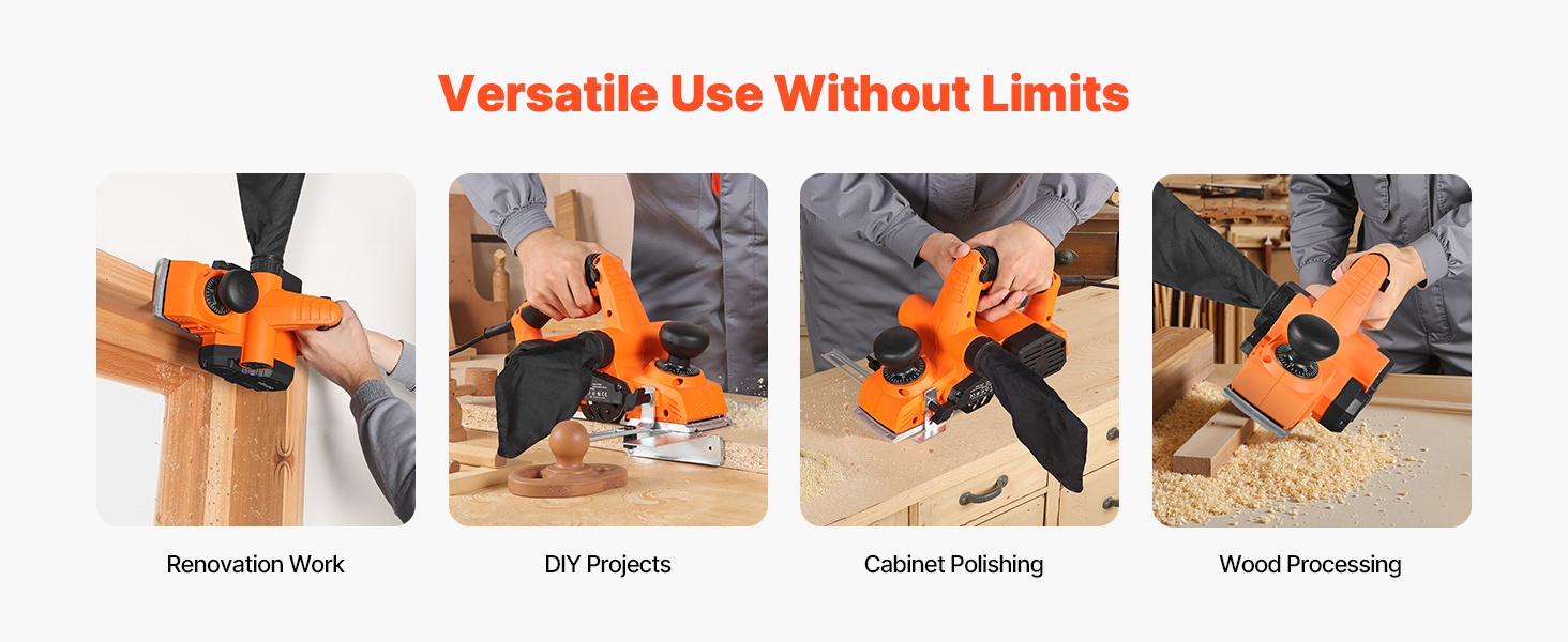 Kompakti ja kevyt höylä