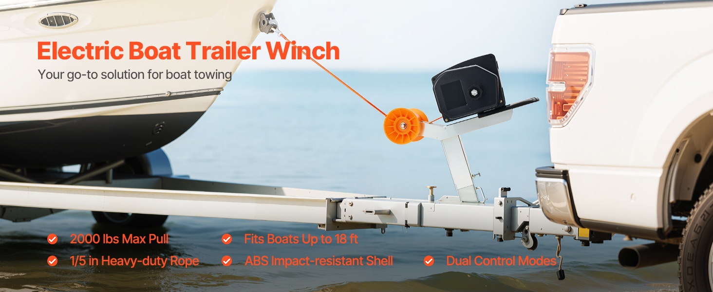 Sähköinen venevinssi perävaunuun