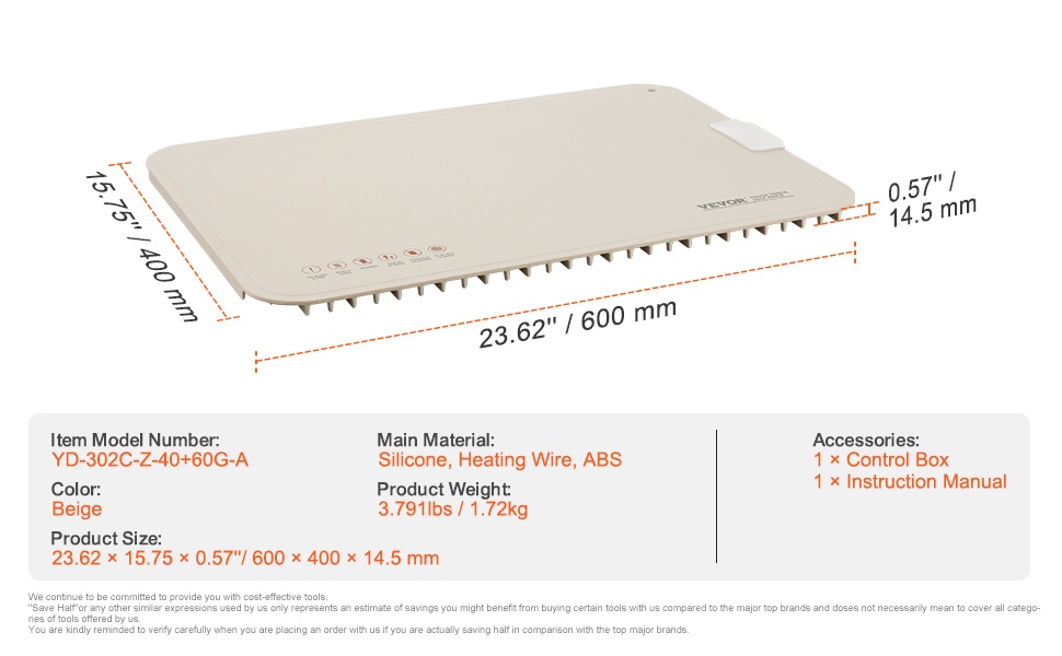 Lämmitysalusta käytössä kattauksessa