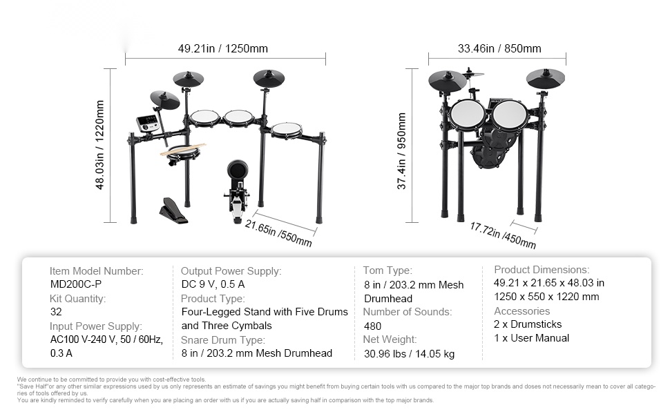 Sähköinen rumpusetti käytössä