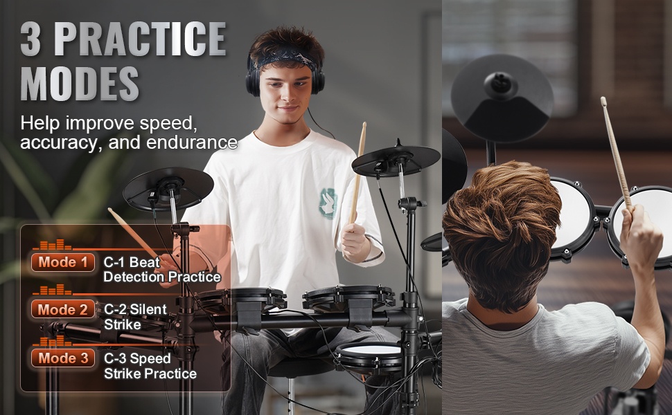 Harjoitustilat sähköiselle rumpusetille