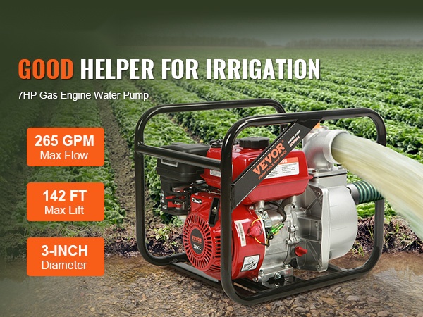 Vesipumpun rakenne ja mitat