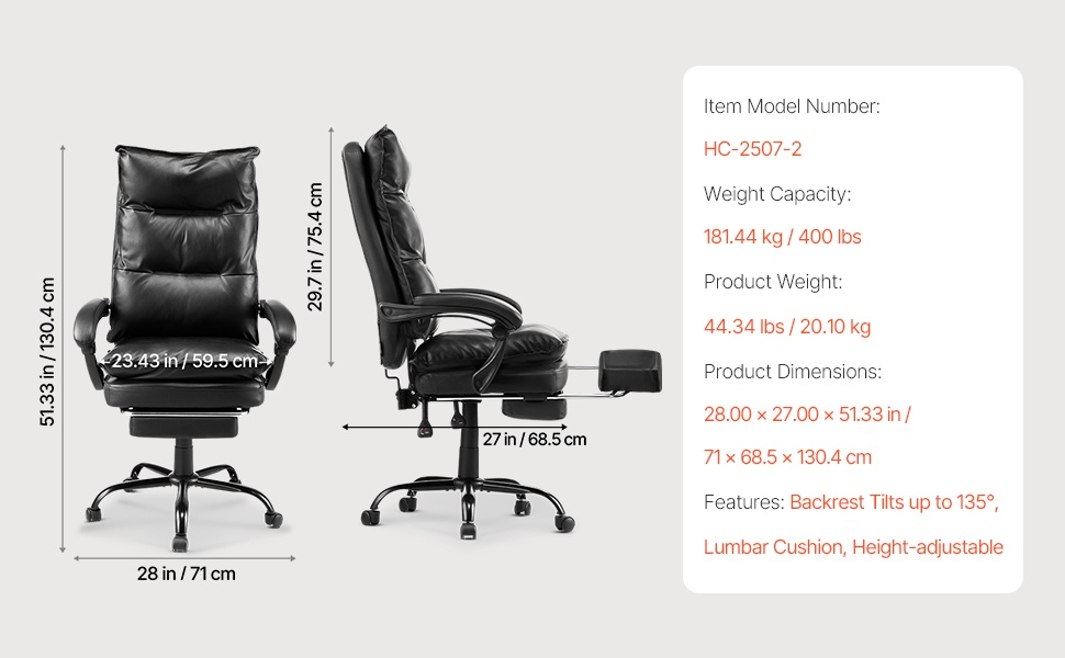 Toimistotuoli sivu- ja takanäkymä