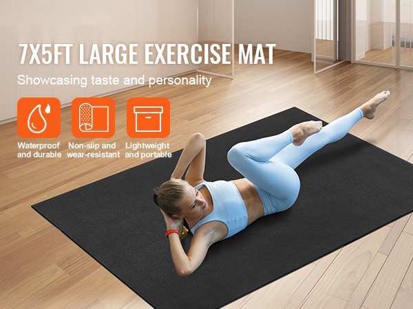 Suuri joogamatto kotisaliin