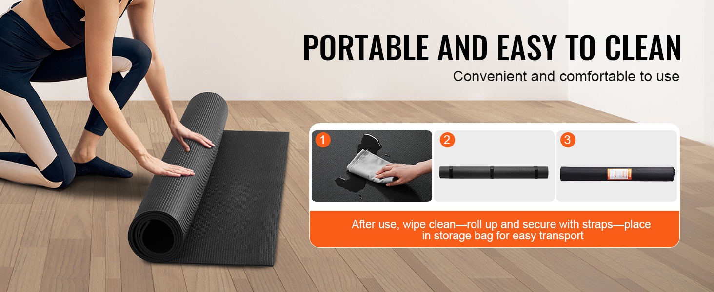 Matto kantohihnalla ja säilytyspussilla