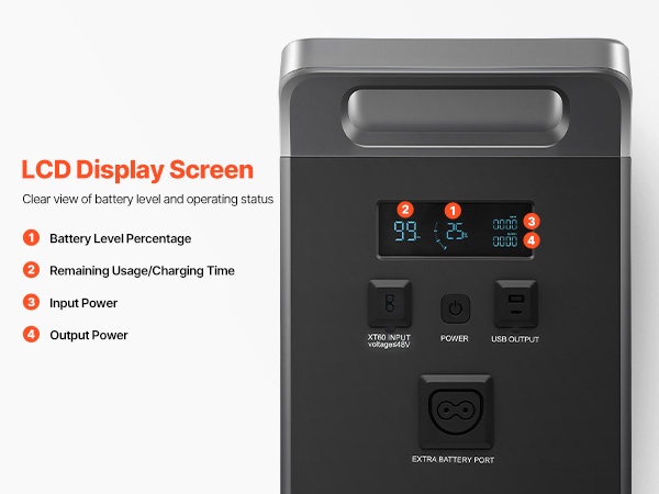 Lisäakun LCD-näyttö mobiili
