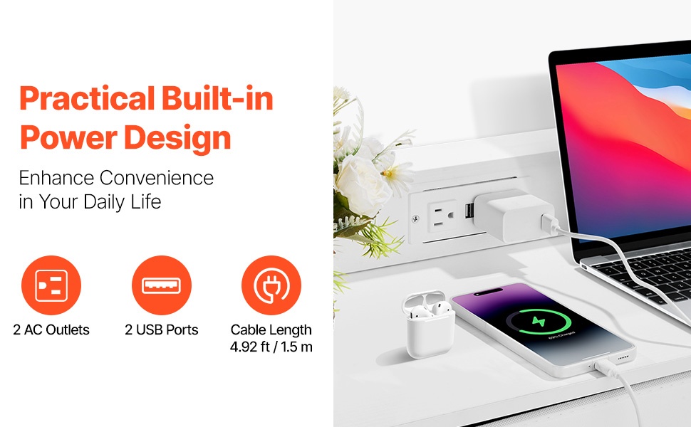 Tilava ylätaso säilytykseen tai TV-tasona