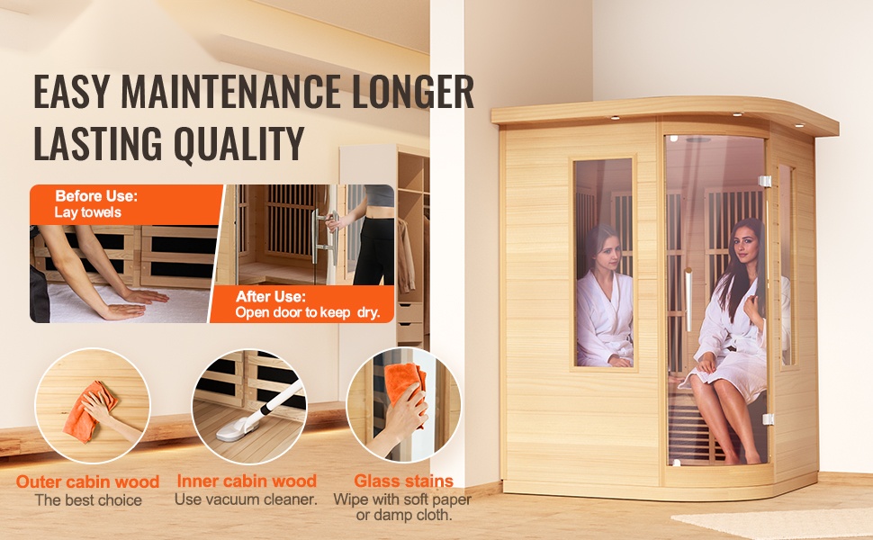 Kaukoinfrapunasauna yhdelle henkilölle