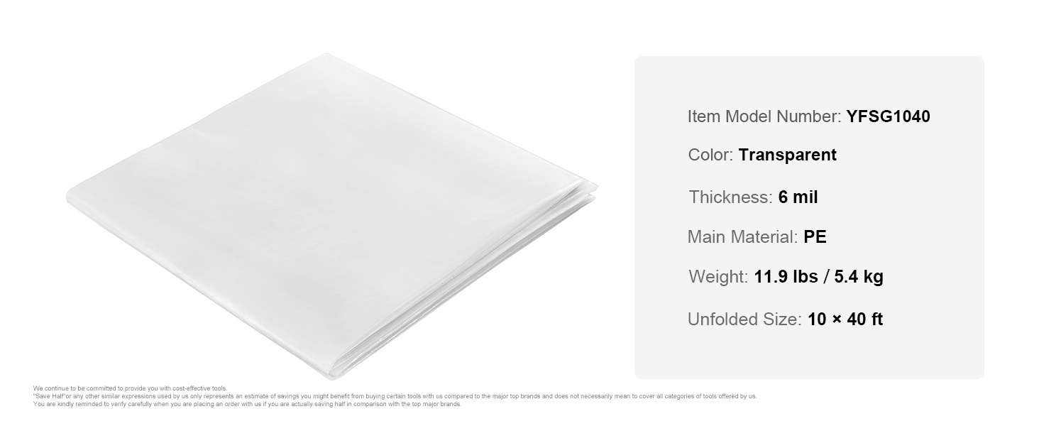 Kasvihuonekalvon mitat ja käyttöesimerkki