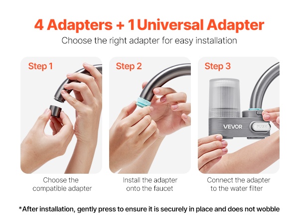 Vedensuodattimen asennus hanan päähän