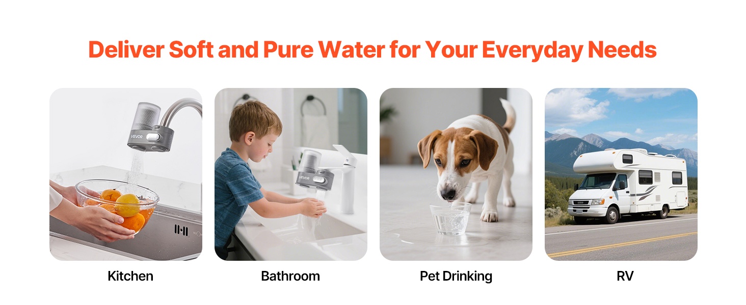 Vedensuodatin eri käyttötilanteissa