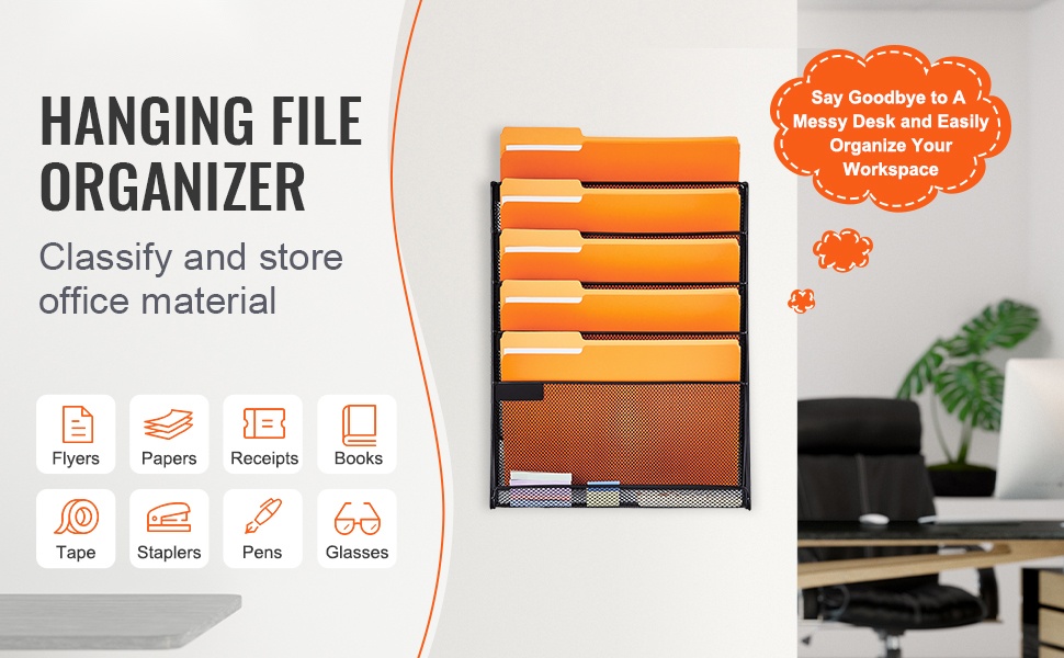 Seinälle asennettava asiakirjateline - yleiskuva