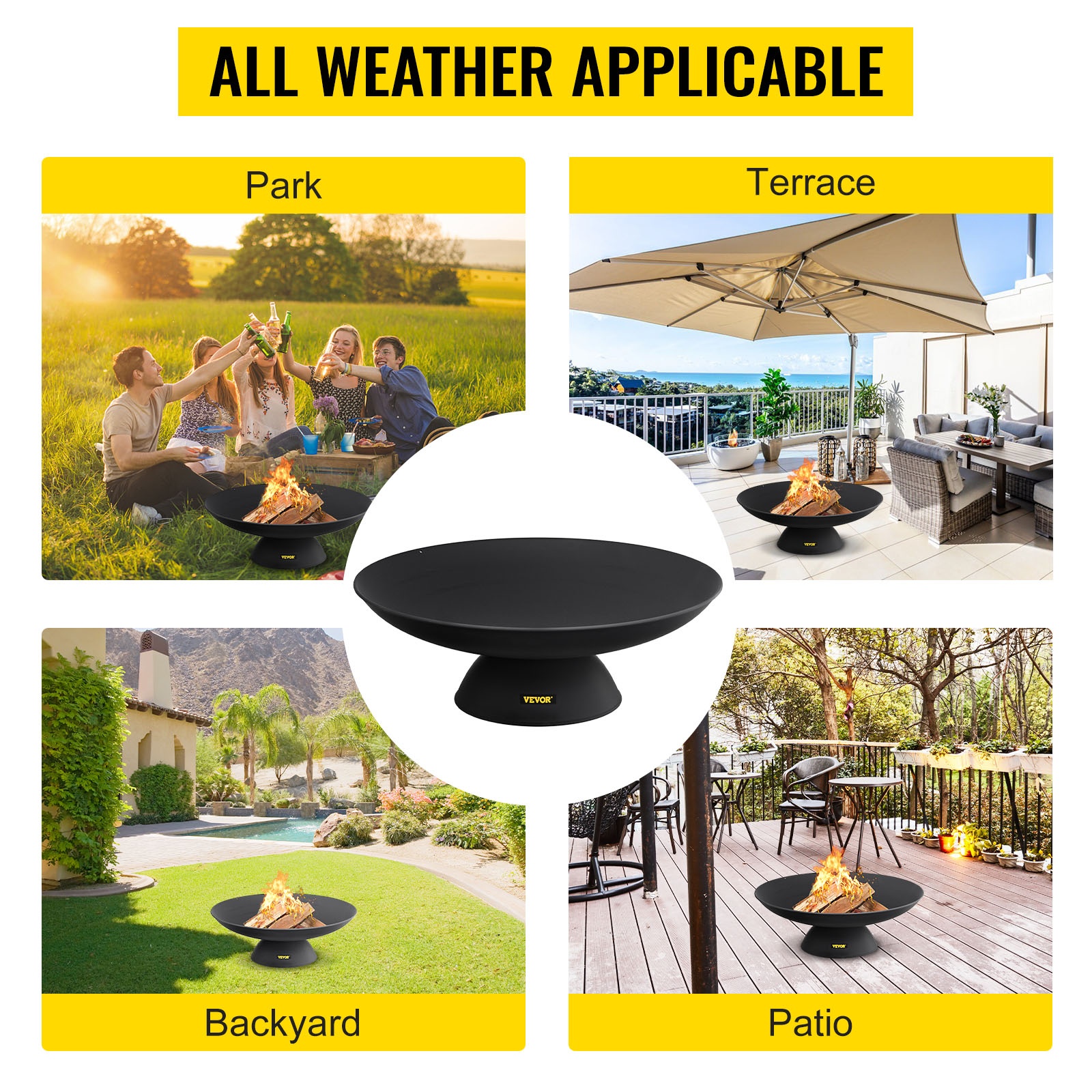 Tulikulho puutarhassa