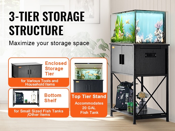 Akvaarioteline kahdella akvaariolla