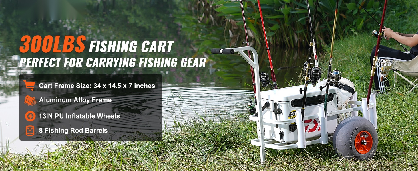 Rantakalastuskärry sivulta