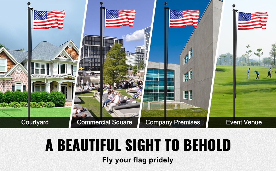 Lipputanko pihalla tai piha-alueella