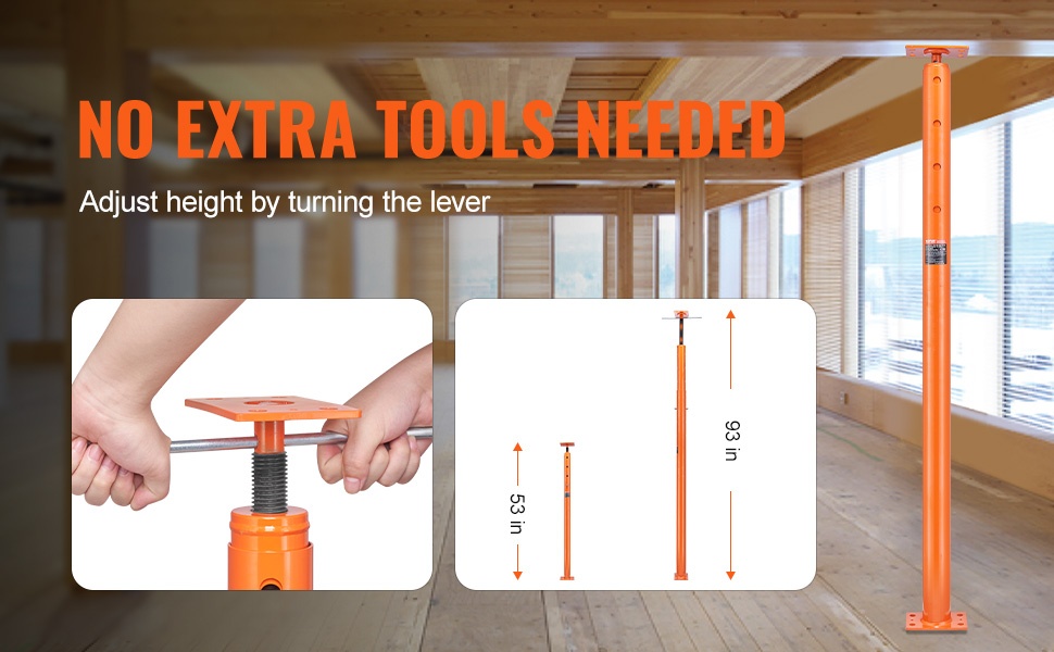 Ruuvitunkkipilarin korkeudensäätö