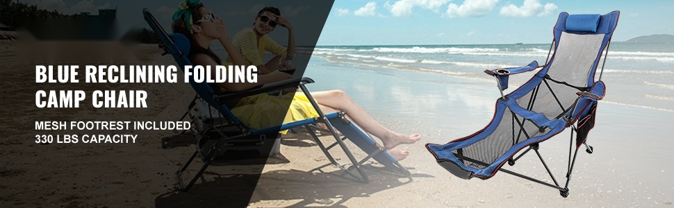 Taitettava leirintätuoli jaloilla