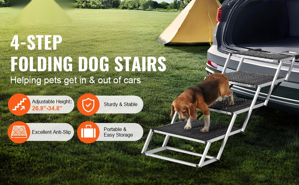 4-portaiset koiraportaat autoihin, yleisnäkymä