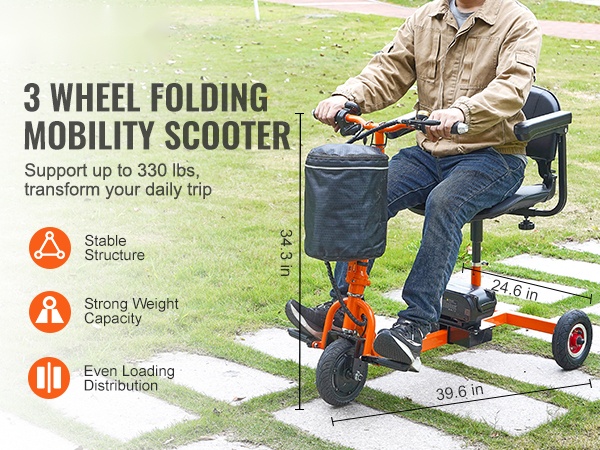 Taitettava liikkumisskootteri kompaktissa koossa