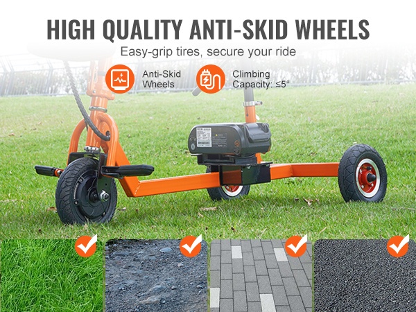 Liikkumisskootteri epätasaisella alustalla