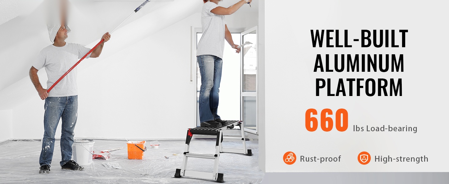 Taitettava työalusta käytössä